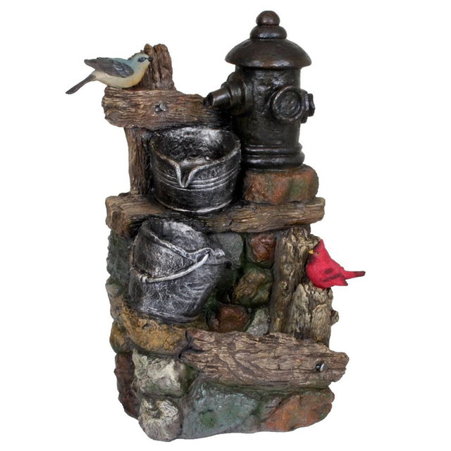Brunnen in Stein- Holzoptik METIS, inkl. Pumpe, Polyresin HI-318800 Brunnen in Stein- Holzoptik METIS, inkl. Pumpe, Polyresin HI-318800