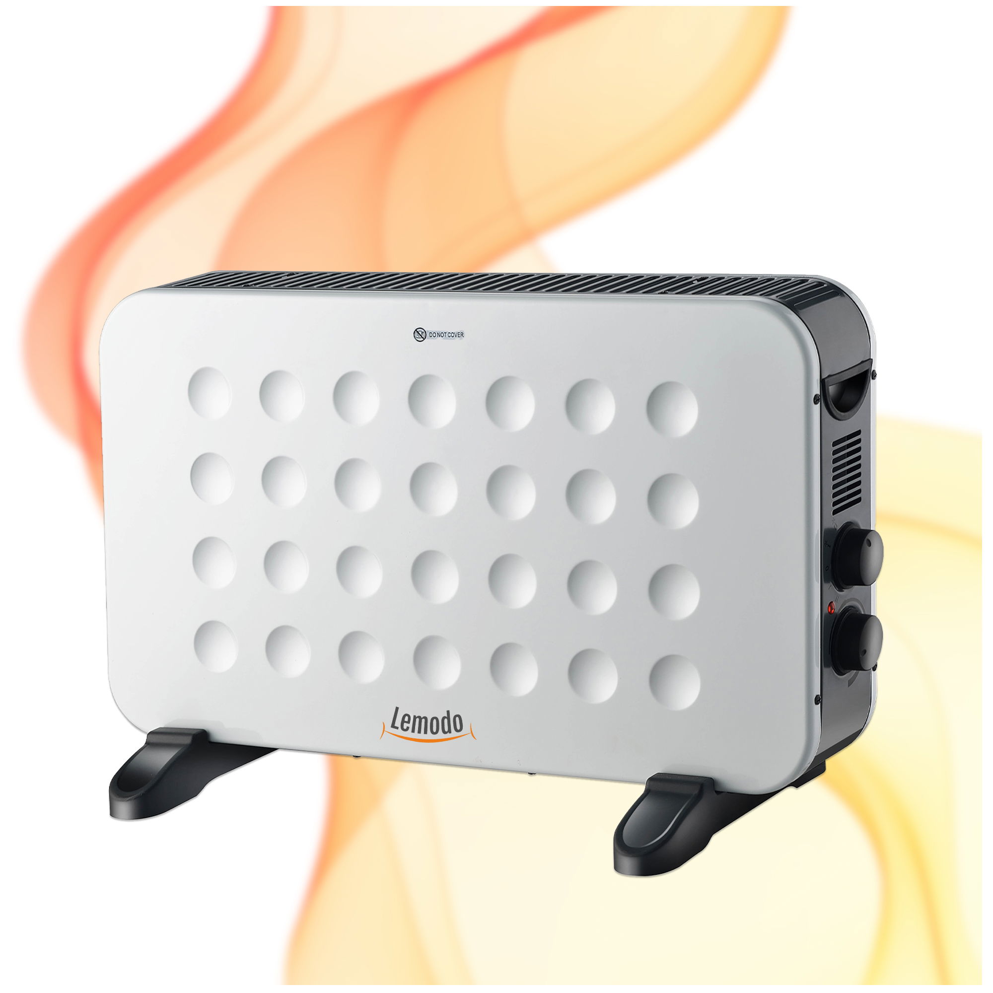 Elektroheizung mit 2 Leistungsstufen, effizienter und mobiler Elektroheizkörper