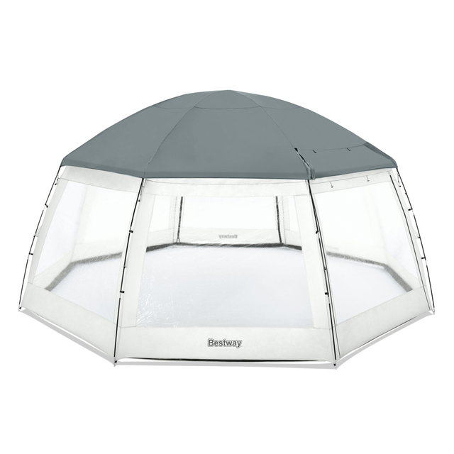 Bestway Pavillon für runde Pools 600 x 295 cm als Sonnenschutz