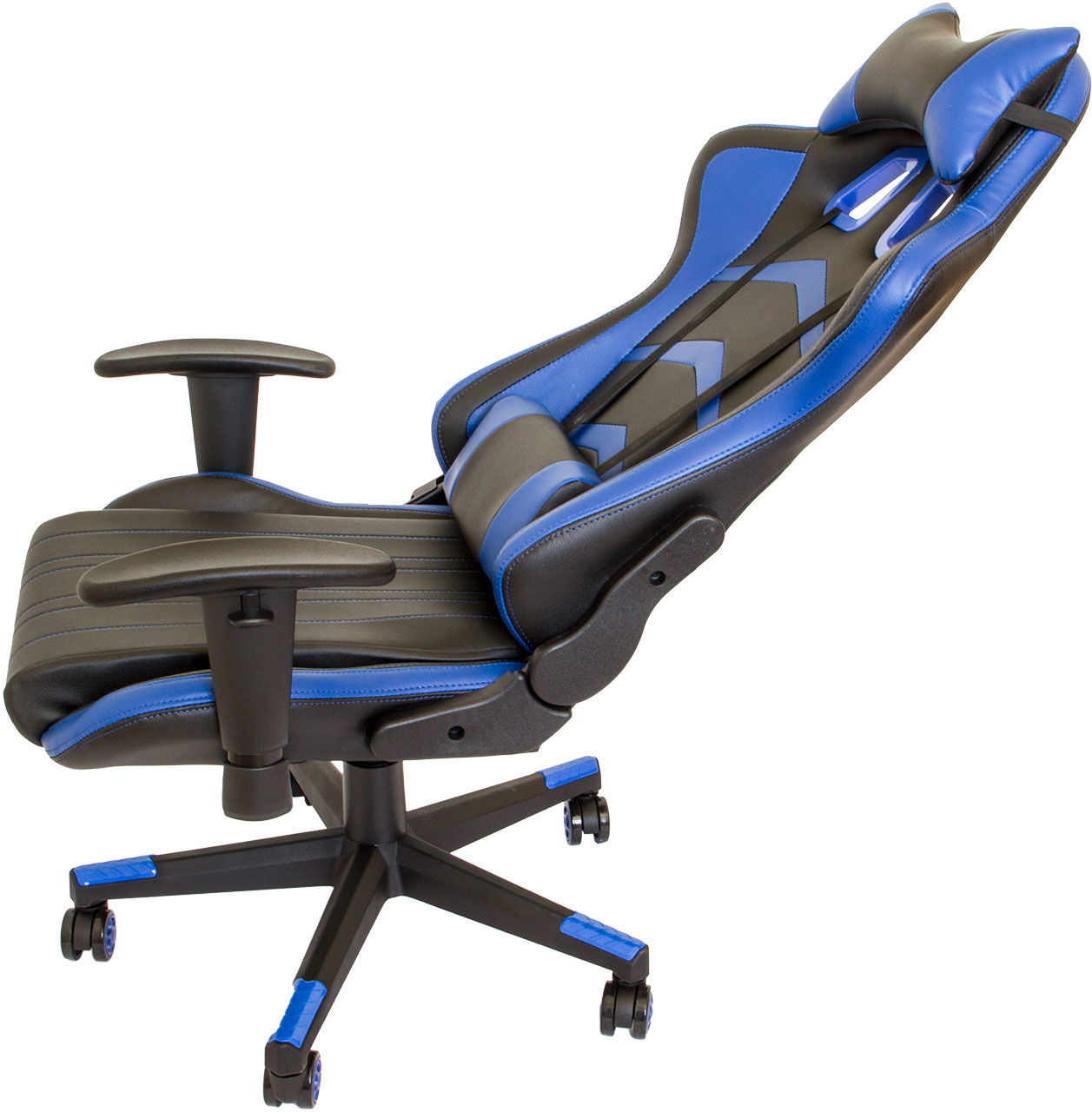 Gaming-Stuhl, schwarz-blau, Nacken- Rückenkissen, Gamerstuhl, Bürostuhl NA005_B Gaming-Stuhl, schwarz-blau, Nacken- Rückenkissen, Gamerstuhl, Bürostuhl NA005_B