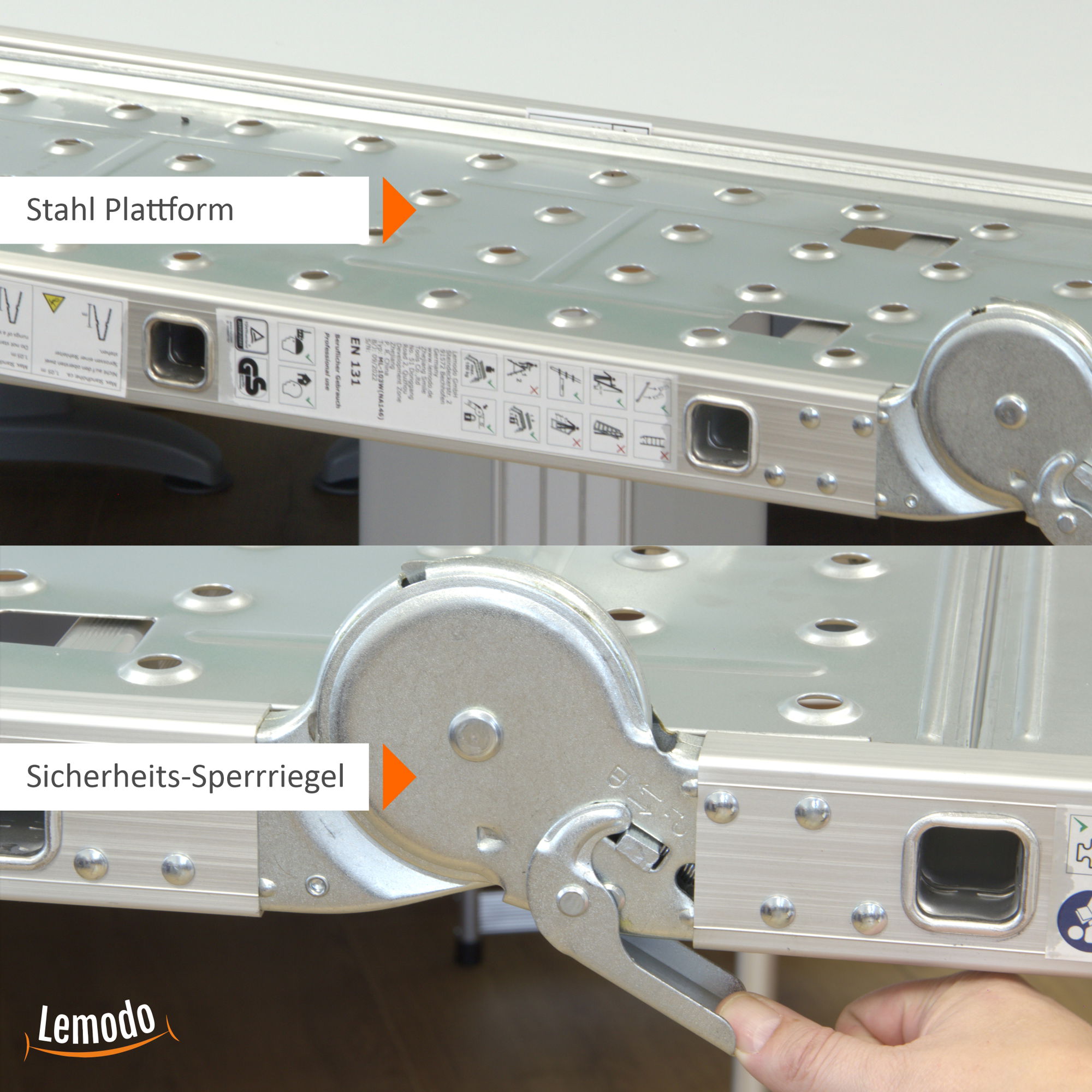 Aluminium Multifunktion Klappleiter 4-teilig, 3,5 m, bis 150 kg, Stehleiter, Leitergerüst NA146 Aluminium Multifunktion Klappleiter 4-teilig, 3,5 m, bis 150 kg, Stehleiter, Leitergerüst NA146